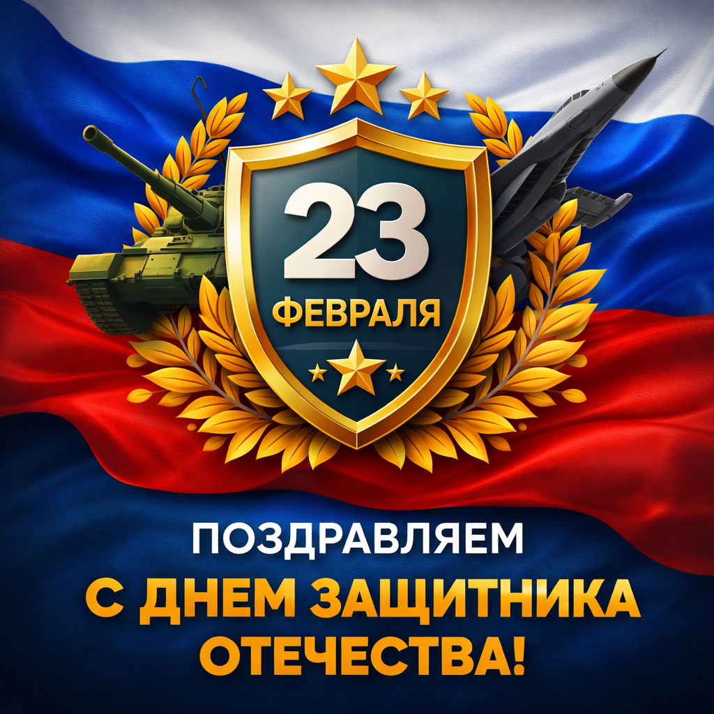 Поздравляем вас с 23 Февраля!